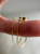 Vintage 14K Yellow Gold Chain Loop Drop Earrings
