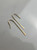 Vintage 10K Yellow Gold Long Hook Drop Earrings | Minimalist Gold Earrings