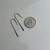 Vintage 10K Yellow Gold Long Hook Drop Earrings | Minimalist Gold Earrings
