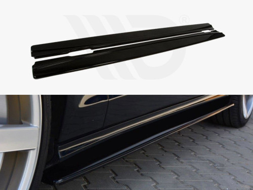 Maxton Design Side Skirts Diffusers Mercedes CLS C218 Amg-line (2011-2014) - Textured