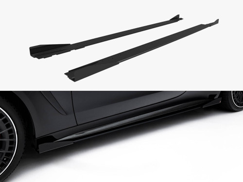 Maxton Design Street PRO Side Skirts Diffusers + Flaps Mercedes-AMG CLE 53 C236