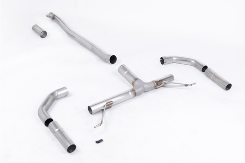 Milltek Front Pipe-back - Front Resonator Back - Race & Non-Valved (Loudest) - Connects to OE Tailpipes - A35 AMG 2.0 Turbo (Saloon/Sedan Only - Non OPF/GPF Models) - 2019 - 2021 - SSXMZ141