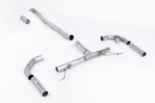 Milltek Front Pipe-back - Front Resonator Back - Race (Louder) with Valves - Connects to OE Tailpipes - A35 AMG 2.0 Turbo (Saloon/Sedan Only - Non OPF/GPF Models) - 2019 - 2021 - SSXMZ142