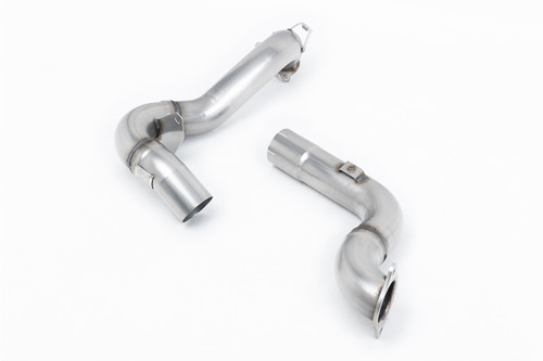 Milltek Large-bore Downpipe and De-cat - Fits with Milltek Sport GPF/OPF Bypass - Requires Stage 2 ECU Remap - A35 AMG 2.0 Turbo (Hatch Only) - 2019 - 2020 - SSXMZ136
