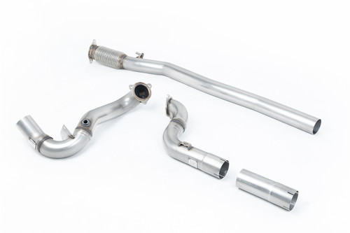Milltek Large-bore Downpipe and De-cat - With OPF/GPF Bypass to Fit Milltek Sport Cat Back - Requires Stage 2 ECU Remap - A35 AMG 2.0 Turbo (W177 Hatch Only OPF/GPF Models) - 2019 - SSXMZ150