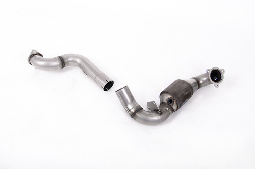 Milltek Large Bore Downpipe and Hi-Flow Sports Cat - Fits with Milltek Sport GPF/OPF Bypass - Requires Stage 2 ECU Remap - CLA35 AMG 2.0 Turbo Coupe & Shooting Brake (OPF/GPF Models) - 2019 - 2021 - SSXMZ135