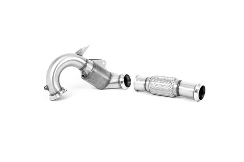 Milltek Large Bore Downpipe and Hi-Flow Sports Cat - Includes OPF/GPF Bypass - Requires Stage 2 ECU Software - CLA45 & 45S AMG 2.0 Turbo Coupe (OPF/GPF Models) - 2020 - 2021 - SSXMZ154