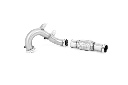 Milltek Large-bore Downpipe and De-cat - Includes OPF/GPF Bypass - Requires Stage 2 ECU Software - CLA45 & 45S AMG 2.0 Turbo Coupe (OPF/GPF Models) - 2020 - 2021 - SSXMZ155