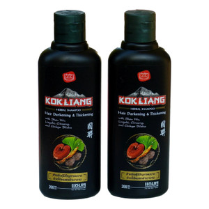 Kok Liang Hair Darkening & Thickening Herbal Shampoo Pack of 2 Kok Liang Hair Darkening & Thickening Herbal Shampoo Pack of 2