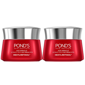 Pond's Age Miracle Day Cream SPF18 Hexyl-Retinol Pack of 2 Pond's Age Miracle Day Cream SPF18 Hexyl-Retinol Pack of 2