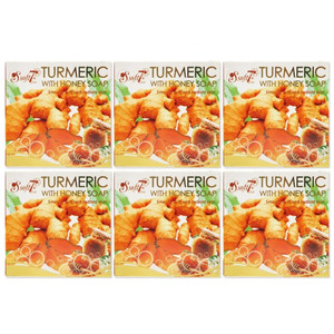 K. Brothers Soft7 TURMERIC WITH HONEY SOAP 120g Pack of 6 K. Brothers Soft7 TURMERIC WITH HONEY SOAP 120g Pack of 6