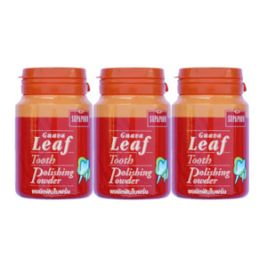 Supaporn Guava Leaf Tooth Polishing Powder Pack of 3 Supaporn Guava Leaf Tooth Polishing Powder Pack of 3
