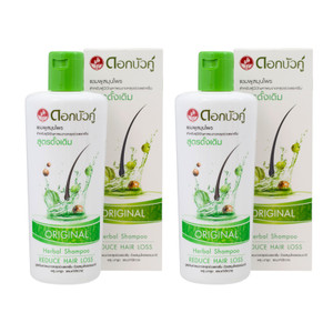 Dok Bua Ku Twin Lotus Original Herbal Shampoo to Reduce Hair Loss 300ml Pack of 2 Dok Bua Ku Twin Lotus Original Herbal Shampoo to Reduce Hair Loss 300ml Pack of 2