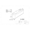 77 Gallon RV Holding Tank H-494 . Technical drawing of a polyethylene holding tank designed for your rv and camper.
