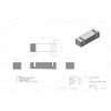 68 Gallon RV Holding Tank H-518. Technical drawing of a polyethylene holding tank designed for your rv and camper.
