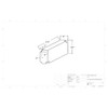 12 Gallon Marine Water Tank ML-2. Technical drawing of a polyethylene water tank designed for marine vessels.