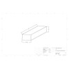 27 Gallon Marine Water Tank MW-85. Technical drawing of a polyethylene water tank designed for marine vessels.