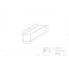 28 Gallon Marine Water Tank MW-207. Technical drawing of a polyethylene water tank designed for marine vessels.