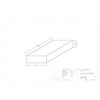 42 Gallon Marine Water Tank MW-204. Technical drawing of a polyethylene water tank designed for marine vessels.