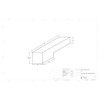 104 Gallon RV Water Tank W-219. Technical drawing of a polyethylene water tank designed for your rv.