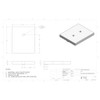 54 Gallon RV Water Tank W-504. Technical drawing of a polyethylene water tank designed for your rv.
