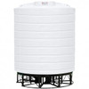 5000 Gallon Enduraplas Natural White Full Drain Cone Bottom Tank with Stand | THC05000KW