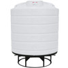 550 Gallon Enduraplas Natural White Full Drain Cone Bottom Tank with Stand | THC00550KW