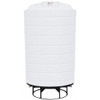 3000 Gallon Enduraplas Natural White Full Drain Cone Bottom Tank with Stand | THC03000KW