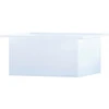 53 Gallon PE Ronco White Rectangular Open Top Tank | 48X24X12PE