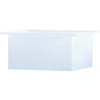 An image of a 1 Gallon PE Chem-Tainer White Rectangular Open Top Tank | R12X6X6A