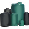 An image of a 300 Gallon Chem-Tainer Gray Plastic Vertical Water Storage Tank | TC3581IW-GRAY