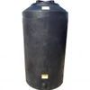 An image of a 165 Gallon Norwesco Black Plastic Vertical Water Storage Tank | 43864