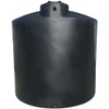 An image of a 5000 Gallon Norwesco Black Plastic Vertical Water Storage Tank | 40641