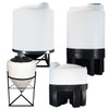 100 Gallon Peabody ProChem 22.5 Degree Solid Top Cone Bottom Tank