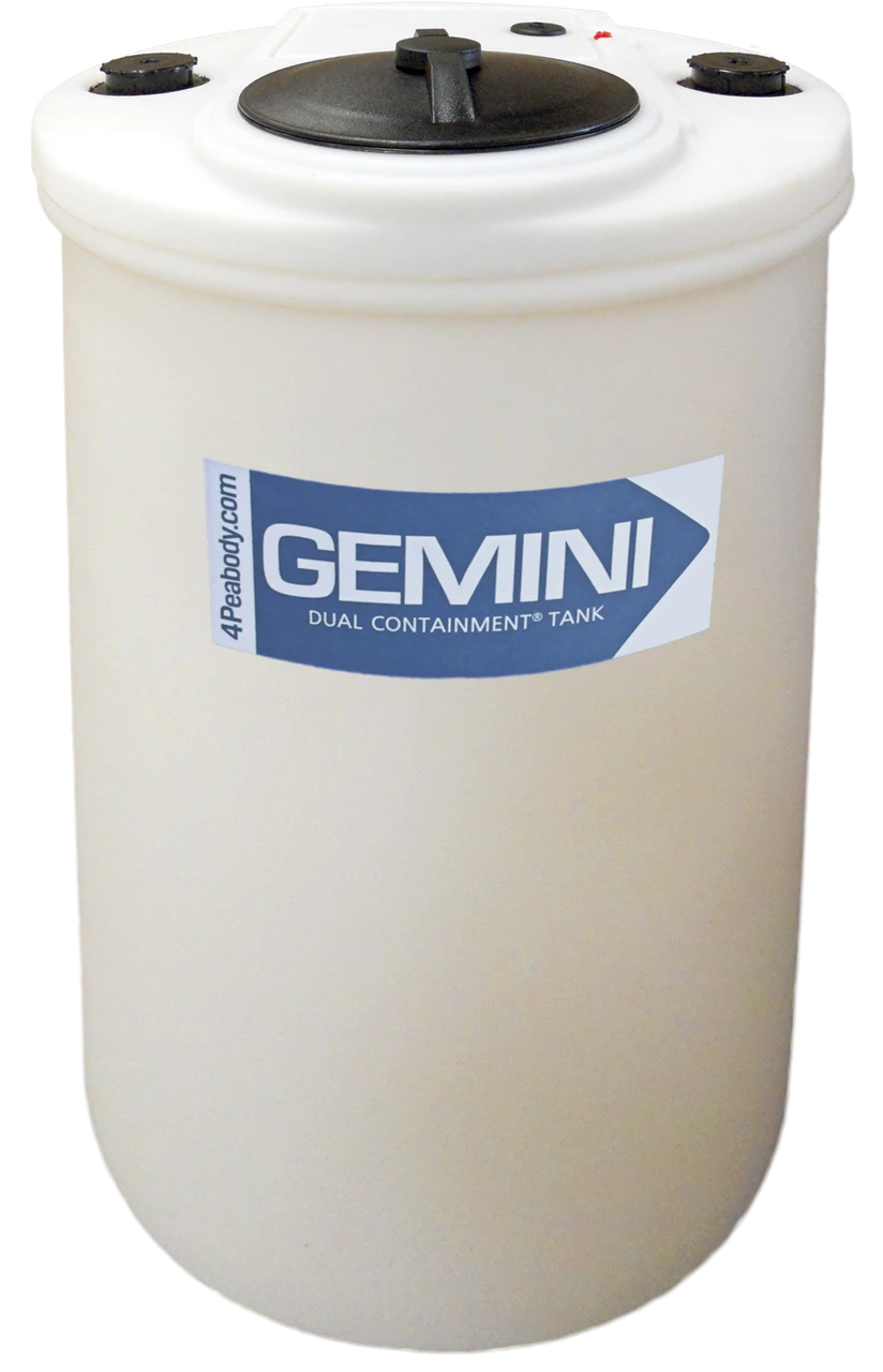 40 Gallon Peabody Flat Top Gemini Dual Containment Cylindrical Tank