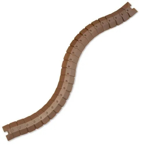 Flexible Sidewinder System piece showing adaptability for various cable and hose management setups.