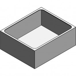 300 Gallon CRMI White Rectangular Open Top Tank
