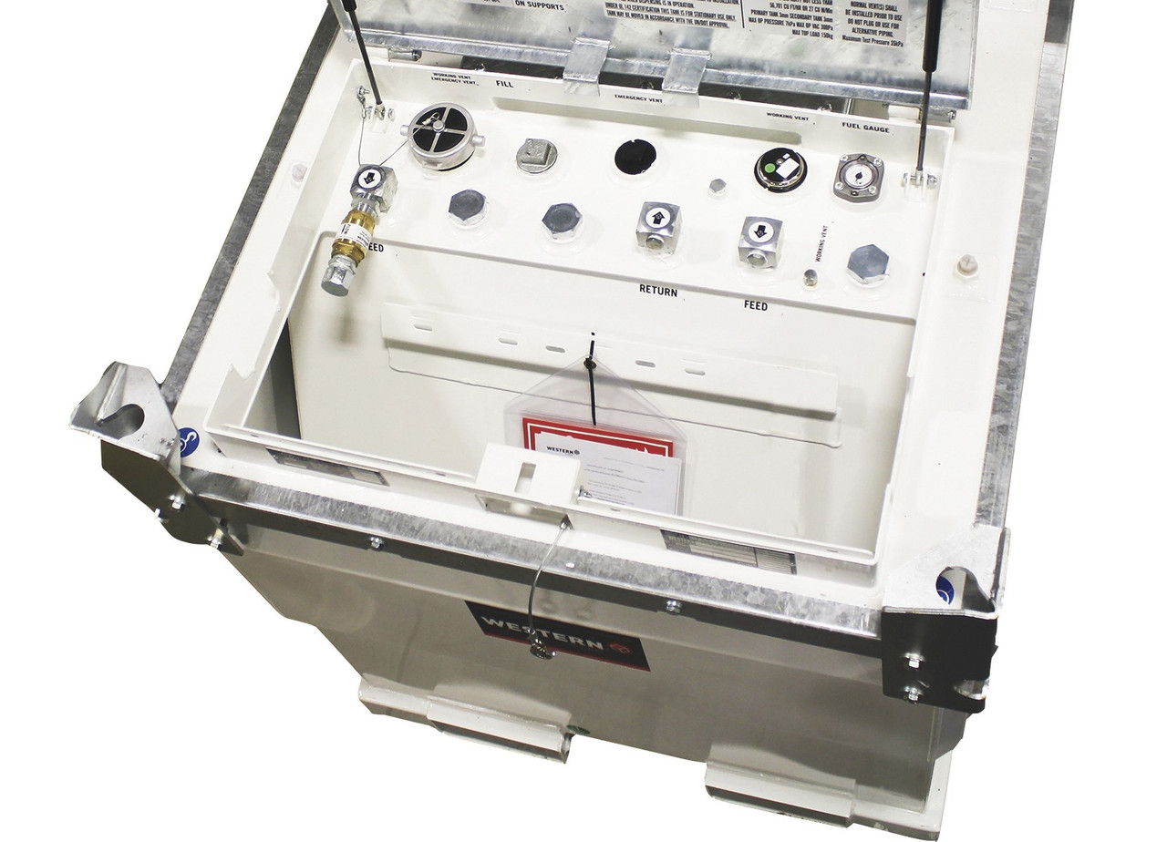 Western Global 552 Gal DOT Diesel Tank – 115V Pump, Gauge