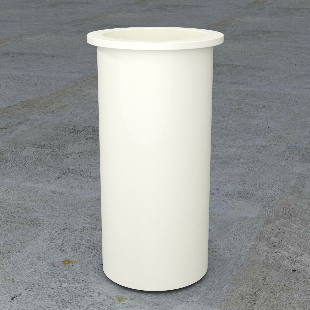 30 Gallon PP, Open Top, Flat Bottom Cylindrical Tank | TC1829AB