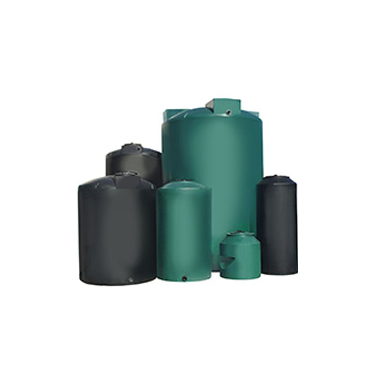 Chem-Tainer 500 Gallon Vertical Water Storage Tank | TC4676IW-GREEN