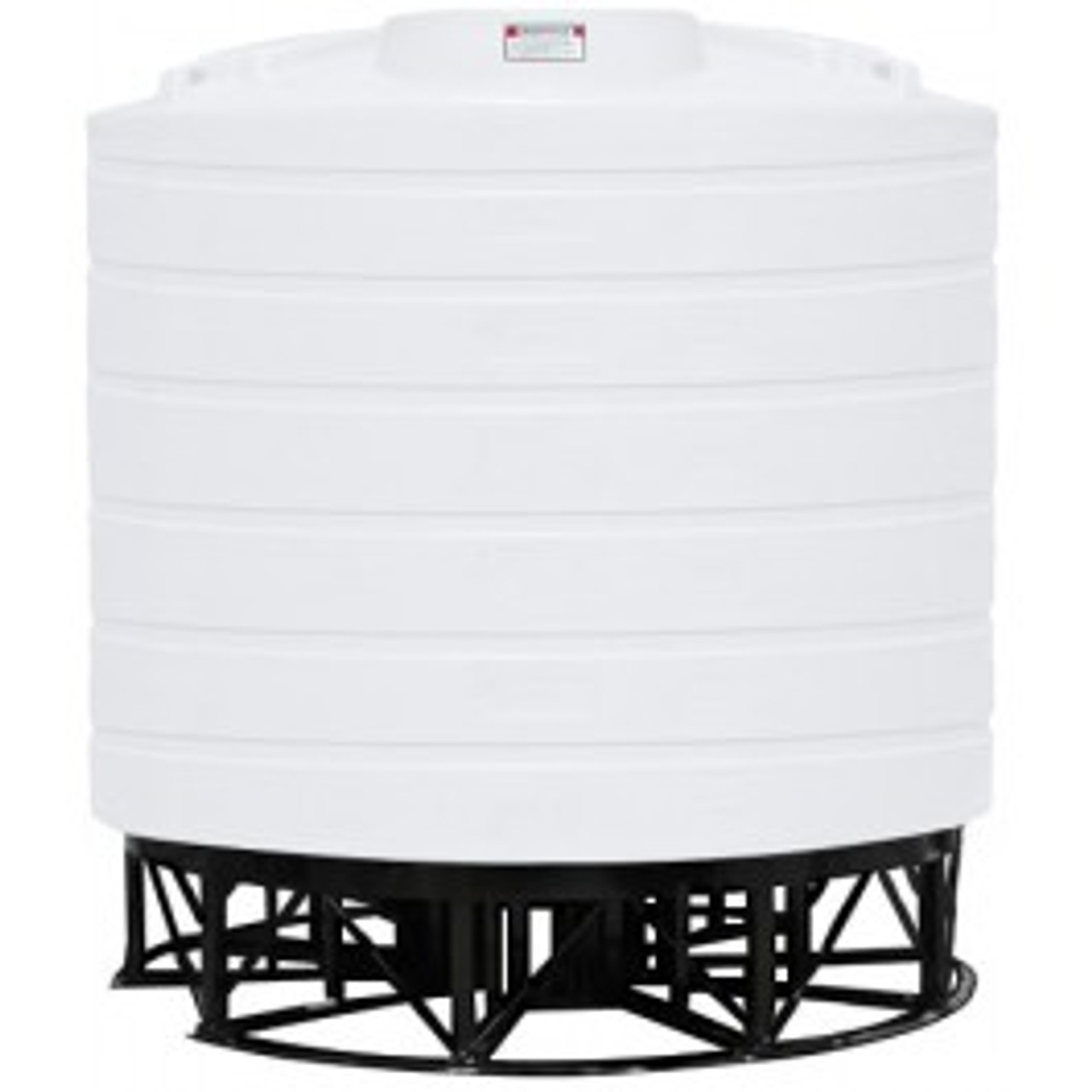 4000 Gallon Enduraplas Natural White Full Drain Cone Bottom Tank with Stand | THC04000KW