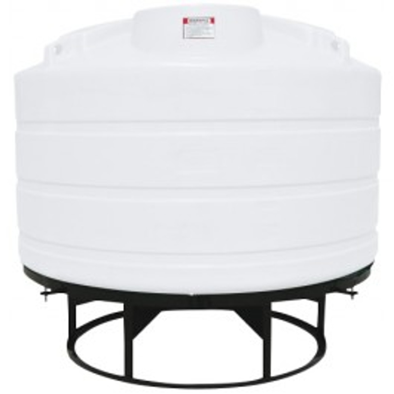 1350 Gallon Enduraplas Natural White Full Drain Cone Bottom Tank with Stand | THC01350KW