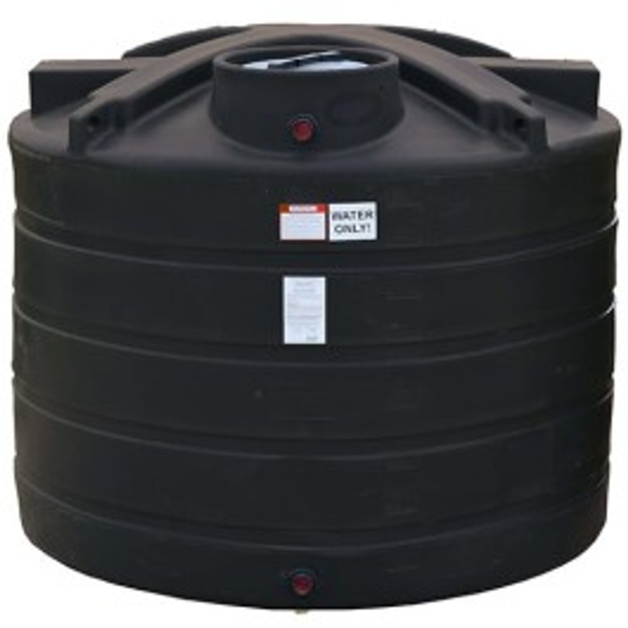 1350 Gallon Enduraplas Black Vertical Water Tank | TLV01350B