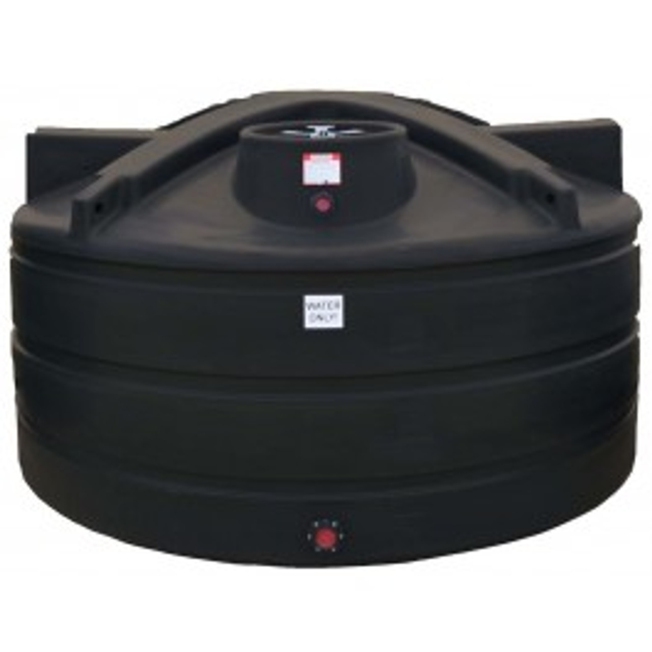 1200 Gallon Enduraplas Black Vertical Water Tank | TLV01200B