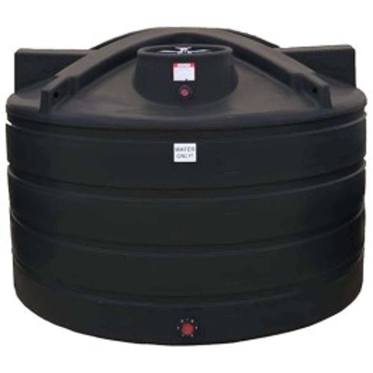 1650 Gallon Enduraplas Black Vertical Water Tank | TLV01650B