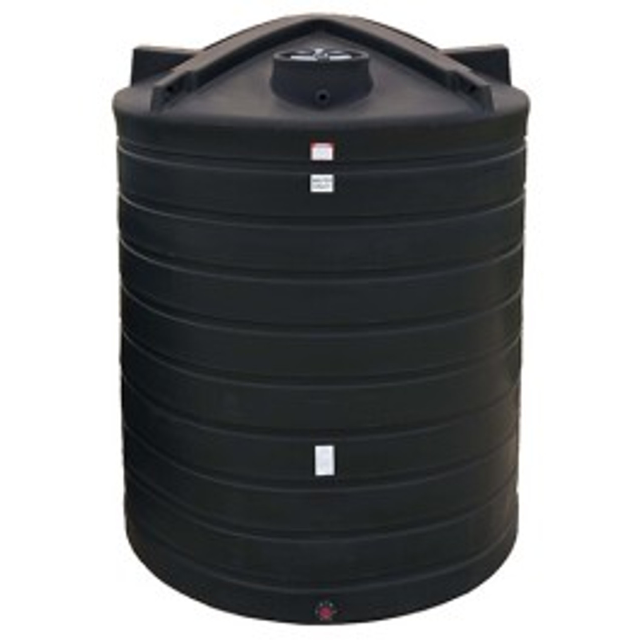 10000 Gallon Enduraplas Black Vertical Water Tank | TLV10000B