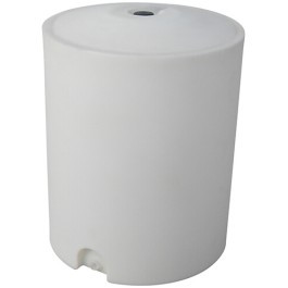 50 Gallon CRMI White Plastic Vertical Storage Tank | 50VT