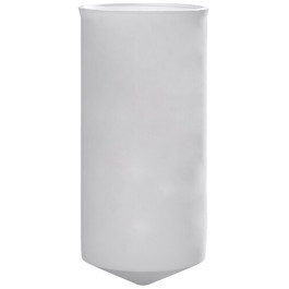 An image of a 190 Gallon CRMI White Cylindrical Cone Bottom Tank | 190OTCB