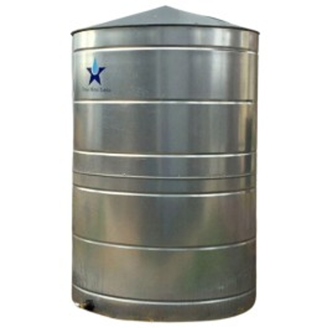 An image of a 400 Gallon Texas Metal Tanks Galvanized Vertical Water Tank | WT400G