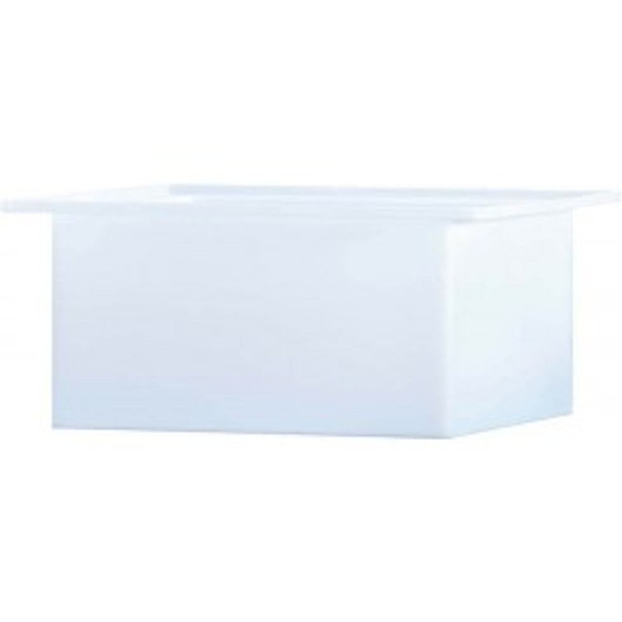 An image of a 9 Gallon PP Ronco White Rectangular Open Top Tank | 18X8X16PP